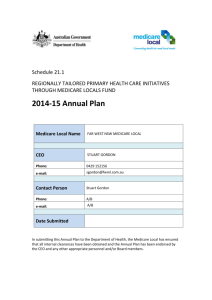 2014-15 Annual Plan - Far West NSW Medicare Local