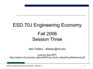 ESD.70J Engineering Economy Module