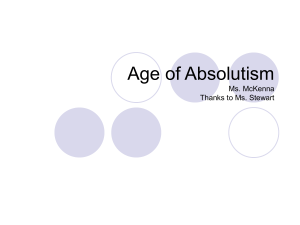 Age of Absolutism - Arlington Public Schools