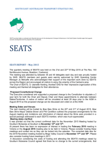 SEATS May Executive Report