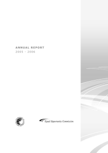 Annual Report - Equal Opportunity Commission