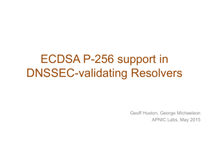 ECC support in DNSSEC-validating Resolvers - Labs
