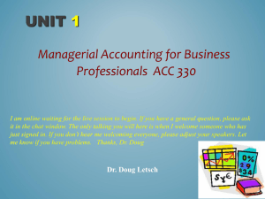 How would you define managerial accounting?