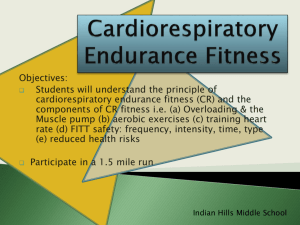 Cardiorespiratory Endurance Fitness