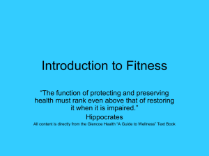 Introduction to Fitness 3-1