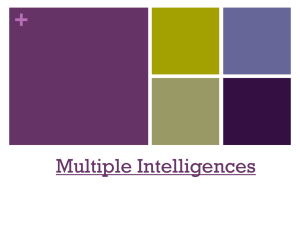 Multiple Intelligences - MrMAUTIGr11ENGLISHENG3C