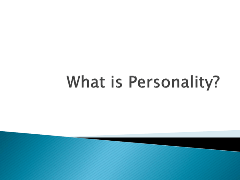 what-is-personality