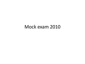 Mock exam
