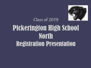 Powerpoint for the Class of 2019