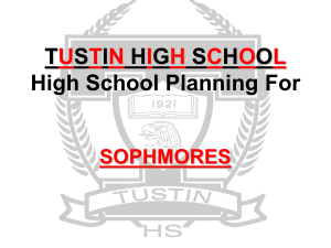 Tustin High School - Tustin, California