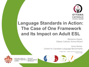 - Centre for Canadian Language Benchmark