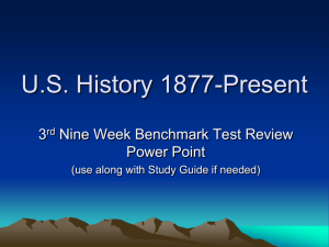 3rd Nine Week Benchmark-PPT Review for Final 3rd 9 Week Test