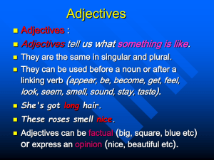 Adjectives - ingilizcehocam.gen.tr