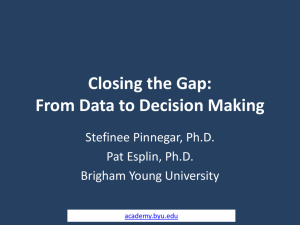 From Data to Decision Making