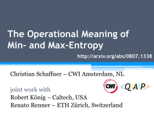 The operational meaning of min- and max-entropy