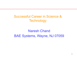 Career in Science & Technology