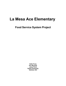 Food Service System Project