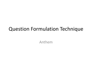 Question Formulation Technique