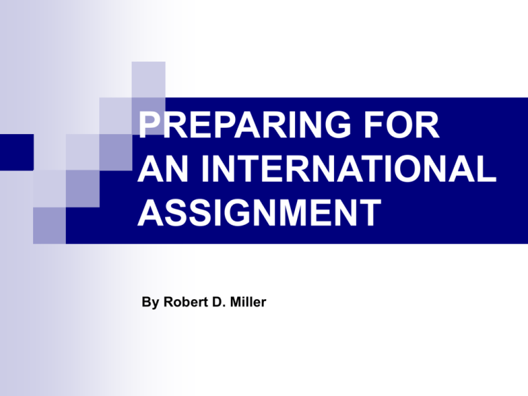 international assignment significato