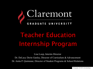 Who are my students? - Claremont Graduate University