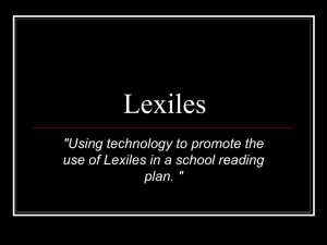 Lexiles - Dillon School District Two