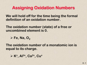 Oxidation-Reduction