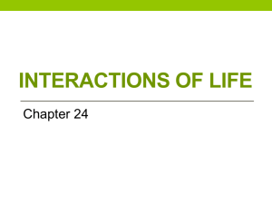 Interactions of Life notes1