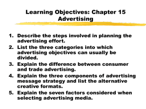 Chapter 15: Advertising - Delmar