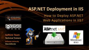 ASP.NET Deployment in IIS