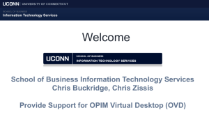 Virtual Machine (OVD) - MS in Business Analytics and Project