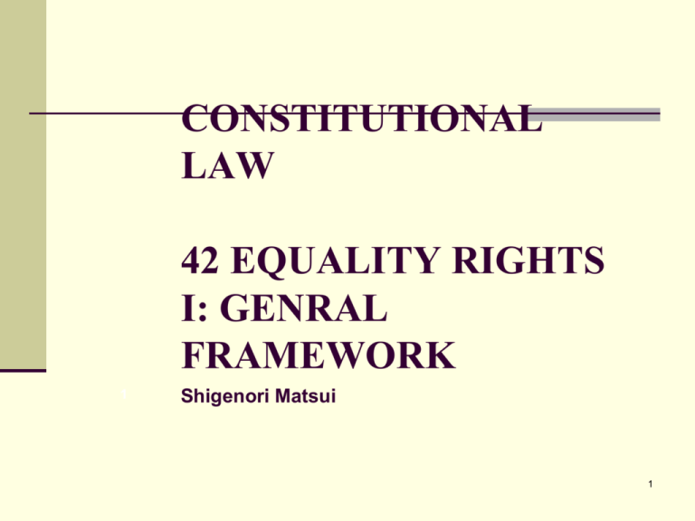 CONSTITUTIONAL LAW 1 What Is The Constitution 