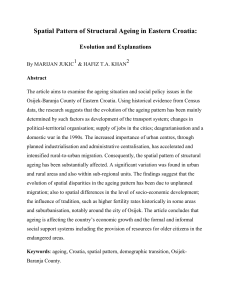 Spatial Pattern of Structural Ageing in Eastern Croatia