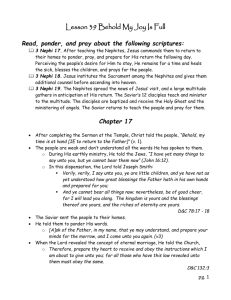 Lesson 39 Behold My Joy Is Full Read, ponder, and