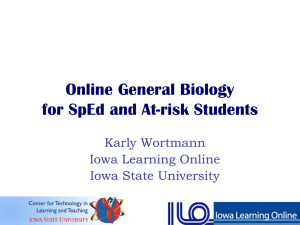 Online General Biology for SpEd and At