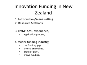Innovation Funding in New Zealand