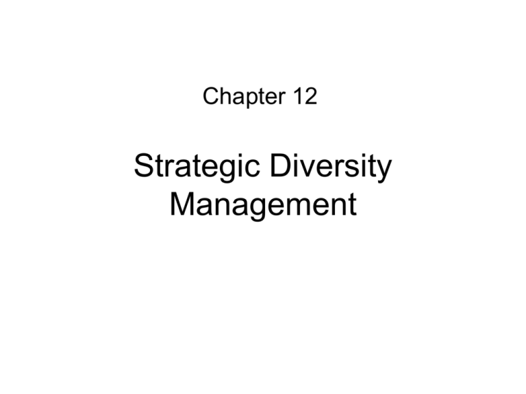 What Is Strategic Diversity Management