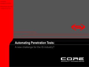 Automating Penetration Tests