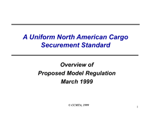 Development of A Uniform North American Cargo - Lomag