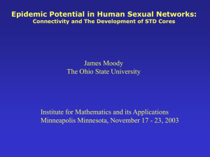 Epidemic Potential in Human Sexual Networks: Connectivity and the