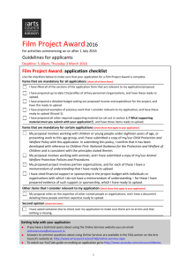 1. About the Film Project Award