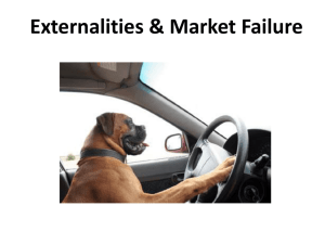 Externalities & Market Failure