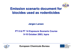 Assessing Environmental Exposure to Biocides