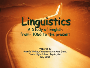 Linguistics - the White Pages