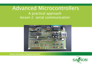 Microcontrollers serial communication A practical