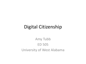 Digital Citizenship - Mrs Tubb