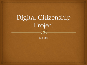 Digital Citizenship Project - ED-508