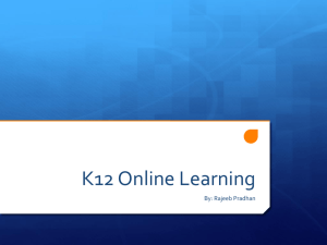K12 Online Learning - EDTC-601