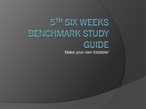 5th Six Weeks Benchmark Study Guide