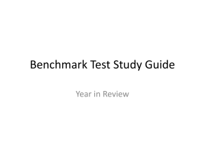 Benchmark Test Study Guide