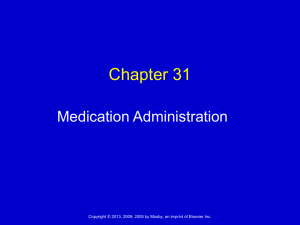4. Nurses are legally required to document medications that are
